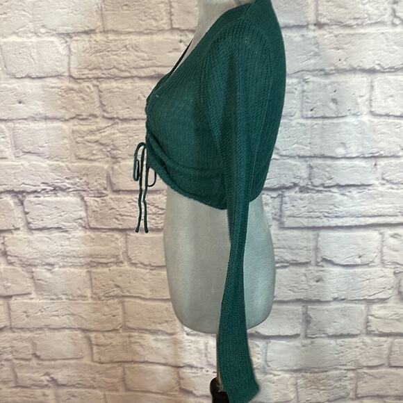 Becool cropped front tie sweater - Picture 3 of 6